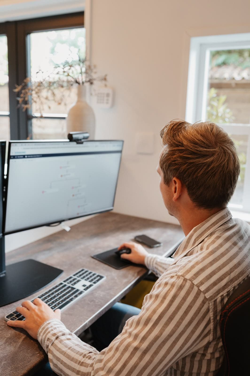 Pascal van de Braak werkt in de Salesforce Flow Builder
